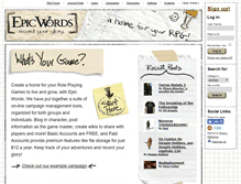 Tablet Screenshot of epicwords.com